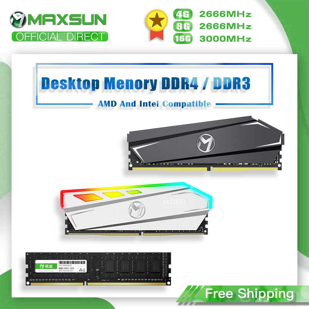 MAXSUN-RAM DDR4 4GB 8GB 16GB ޸, DDR3 1600 26..